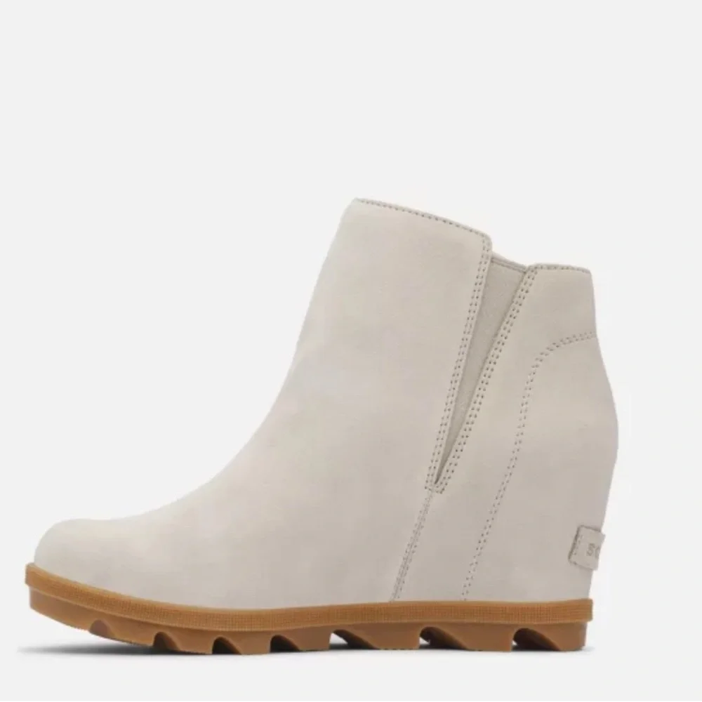 Sorel Cream Wedge Ankle Boots NWOT Sz 9 - Picture 4 of 10